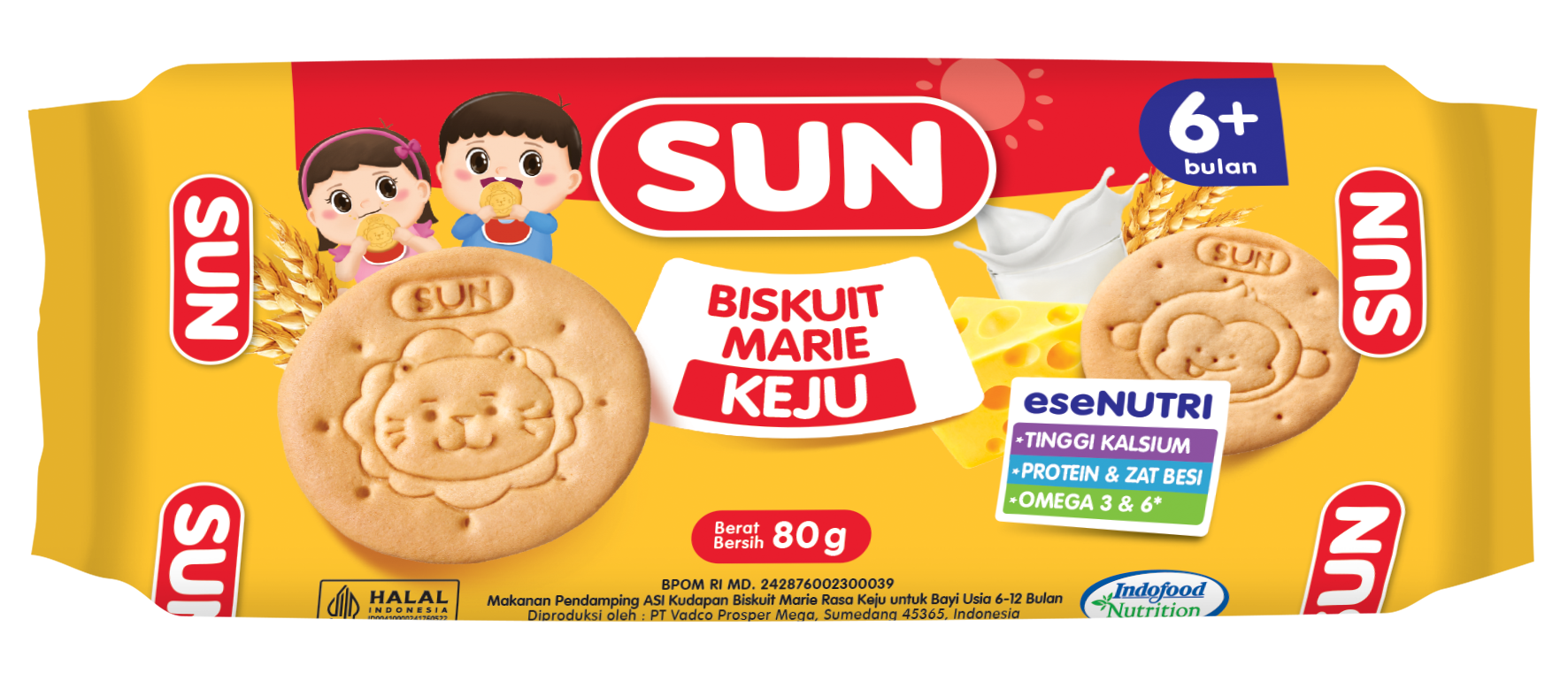 SUN Biskuit Marie Keju